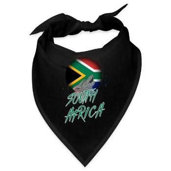 Südafrika - Bandana - Schwarz - Vorne