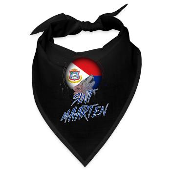Sint Maarten - Bandana - Schwarz - Vorne