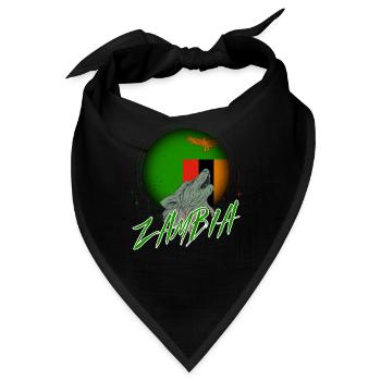 Sambia - Bandana - Schwarz - Vorne