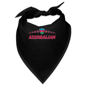 Aserbaidschan - Bandana - Schwarz - Vorne