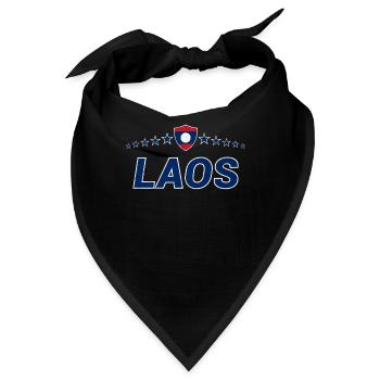 Laos - Bandana - Schwarz - Vorne