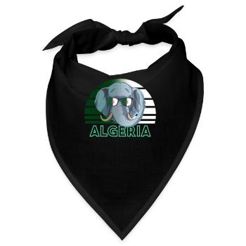 Algerien - Bandana - Schwarz - Vorne