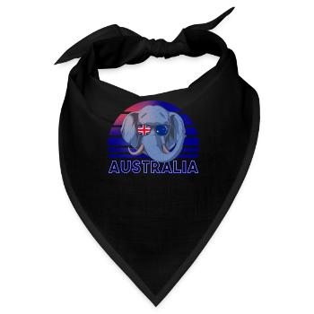 Australien - Bandana - Schwarz - Vorne