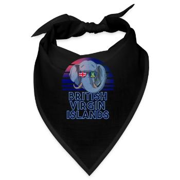 Britische Jungferninseln - Bandana - Schwarz - Vorne