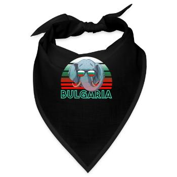 Bulgarien - Bandana - Schwarz - Vorne