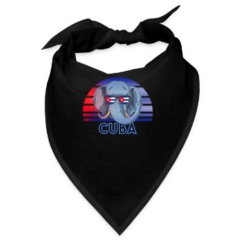 Kuba - Bandana - Schwarz - Vorne