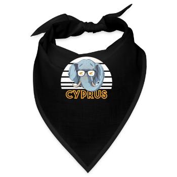 Zypern - Bandana - Schwarz - Vorne