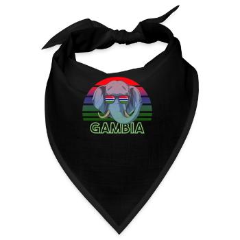 Gambia - Bandana - Schwarz - Vorne