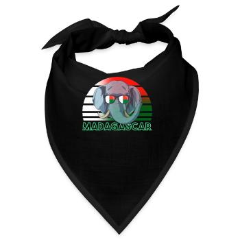 Madagaskar - Bandana - Schwarz - Vorne