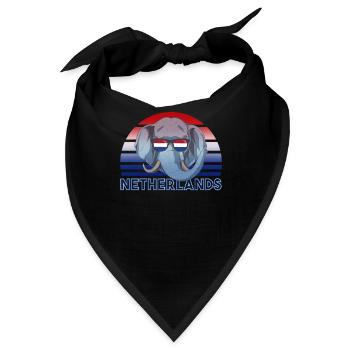 Niederlande - Bandana - Schwarz - Vorne