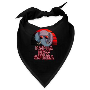 Papua-Neuguinea - Bandana - Schwarz - Vorne