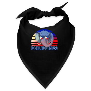 Philippinen - Bandana - Schwarz - Vorne