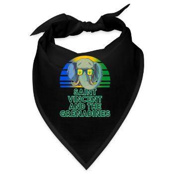 St. Vincent und die Grenadinen - Bandana - Schwarz - Vorne