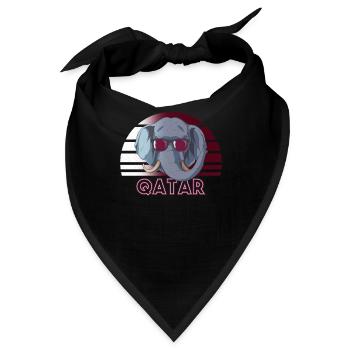 Katar - Bandana - Schwarz - Vorne