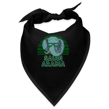 Saudi-Arabien - Bandana - Schwarz - Vorne