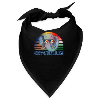 Seychellen - Bandana - Schwarz - Vorne