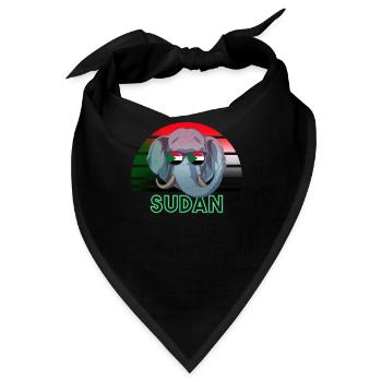 Sudan - Bandana - Schwarz - Vorne