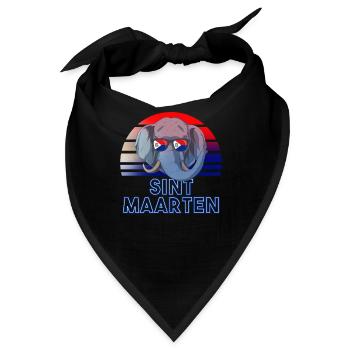 Sint Maarten - Bandana - Schwarz - Vorne
