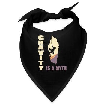 Gravity is a Myth - Bandana - Schwarz - Vorne