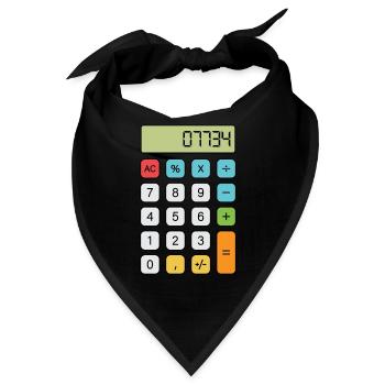 Hallo Rechner - Bandana - Schwarz - Vorne