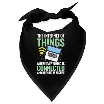 Internet of Things Connected Nothing Is Secure - Bandana - Schwarz - Vorne
