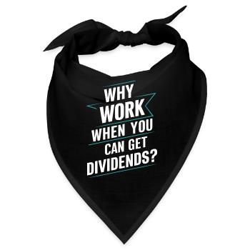 Lustige finanzielle Unabhängigkeit von Dividendeninvestoren - Bandana - Schwarz - Vorne