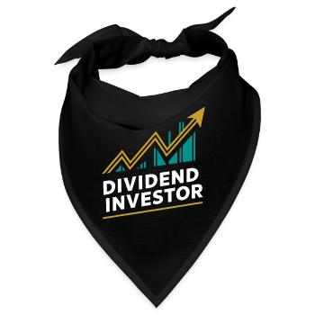 Lustige finanzielle Unabhängigkeit von Dividendeninvestoren - Bandana - Schwarz - Vorne