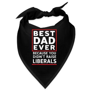 Konservativer Vatertag Bester Papa Republikaner - Bandana - Schwarz - Vorne