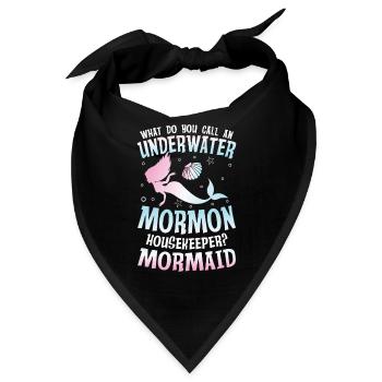 Underwater Mormon Housekeeper Mormaid für einen - Bandana - Schwarz - Vorne