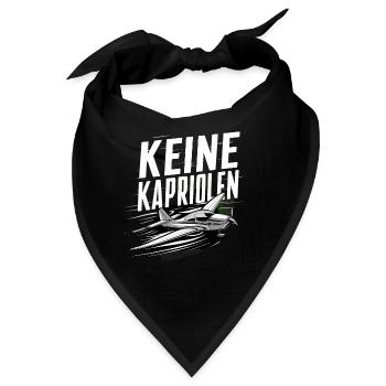 Keine Kapriolen - Nicht so tief Rüdiger - Bandana - Schwarz - Vorne