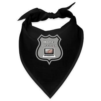 Home Officer lustiges home office outfit - Bandana - Schwarz - Vorne