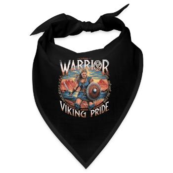 Warrior Spirit and Viking Pride für Wikinger - Bandana - Schwarz - Vorne