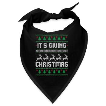 Es ist das Schenken von Weihnachten - Bandana - Schwarz - Vorne