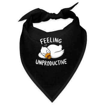 Feeling Unproductive Entspannende Ente - Bandana - Schwarz - Vorne