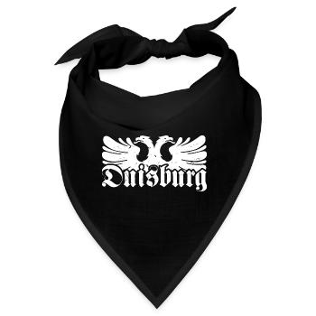 Duisburg Stadt Industrie Kohle Ruhrpott - Bandana - Schwarz - Vorne