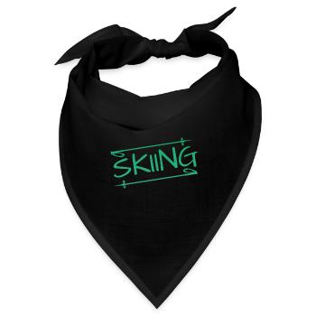 skiing - Bandana - Schwarz - Vorne