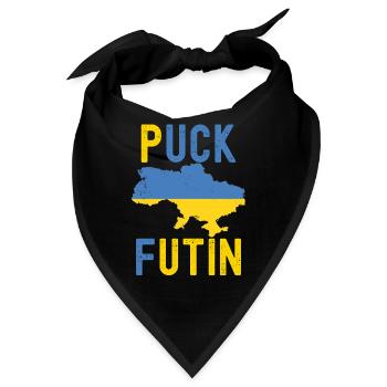 FK Putin, Puck Futin, Stand an der Seite der Ukraine, Antikrieg - Bandana - Schwarz - Vorne