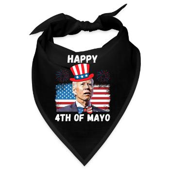 Biden benommen, fröhlich 4. von euch - Bandana - Schwarz - Vorne