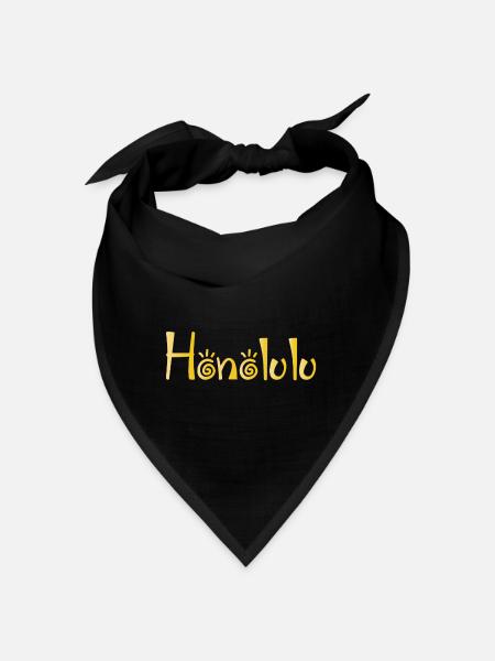Honolulu - Bandana - black - Front