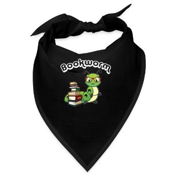 Bücherwurm - Bandana - Schwarz - Vorne