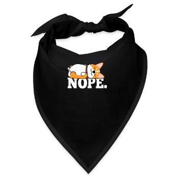Corgi - Bandana - Schwarz - Vorne