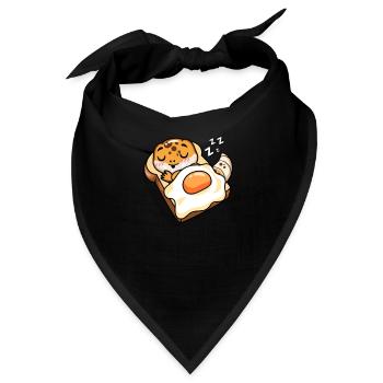 Leopardgecko - Bandana - Schwarz - Vorne