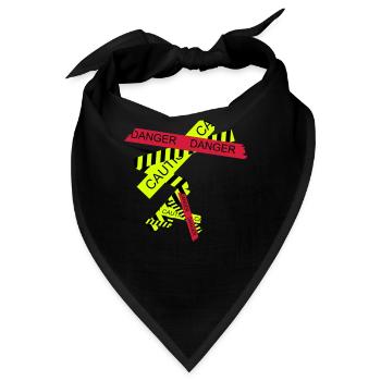 danger - Bandana - Schwarz - Vorne