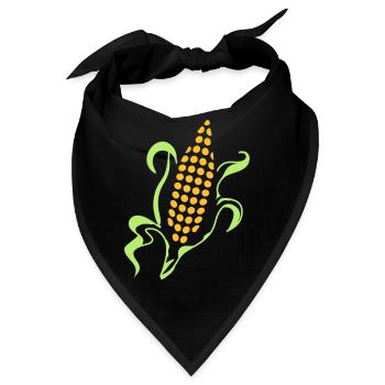 Maiskolben - Bandana - Schwarz - Vorne