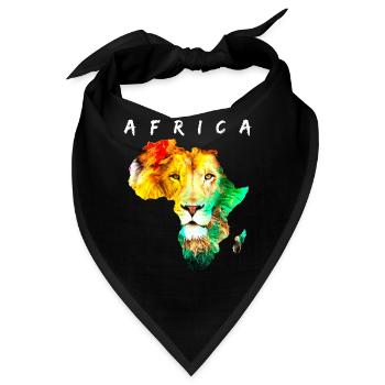 Afrika - Bandana - Schwarz - Vorne