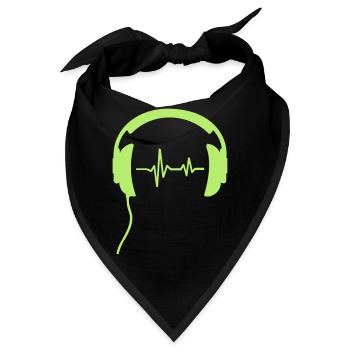 Kopfhoerer - Bandana - Schwarz - Vorne