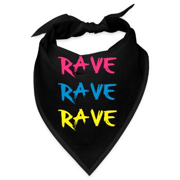 Rave - Bandana - Schwarz - Vorne