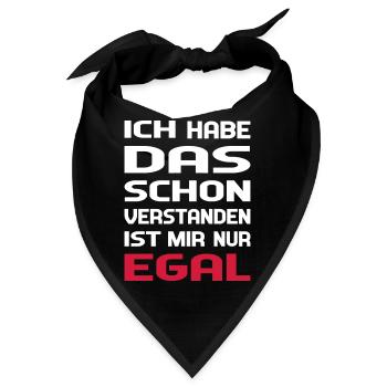 Ich habe das schon verstanden - Bandana - Schwarz - Vorne