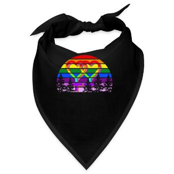 Lgbt - Bandana - Schwarz - Vorne