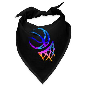 Basketball Ballsport Basketballer Geschenk - Bandana - Schwarz - Vorne
